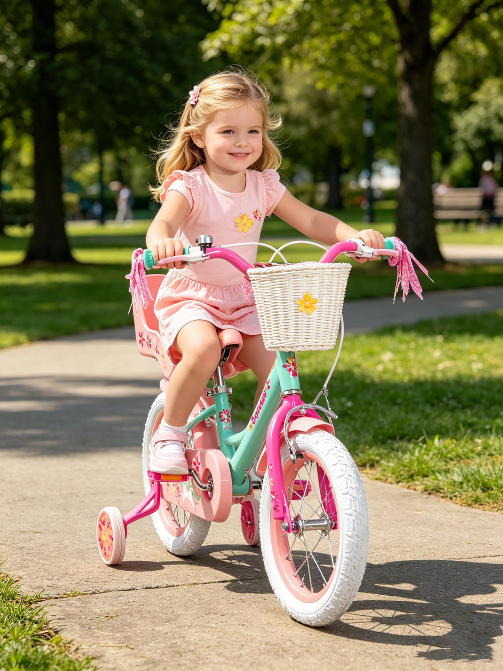 Joystar Unicorn 12inch Girls' Bike, Mint Purple