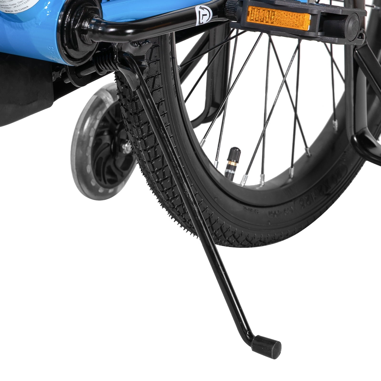 JOYSTAR Pluto Kids Bike with Training Wheels for 12 inch Bike, Gray