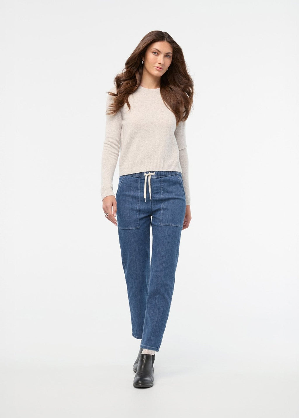 Performance Denim Lite Harbour Pant - Seaside Blue