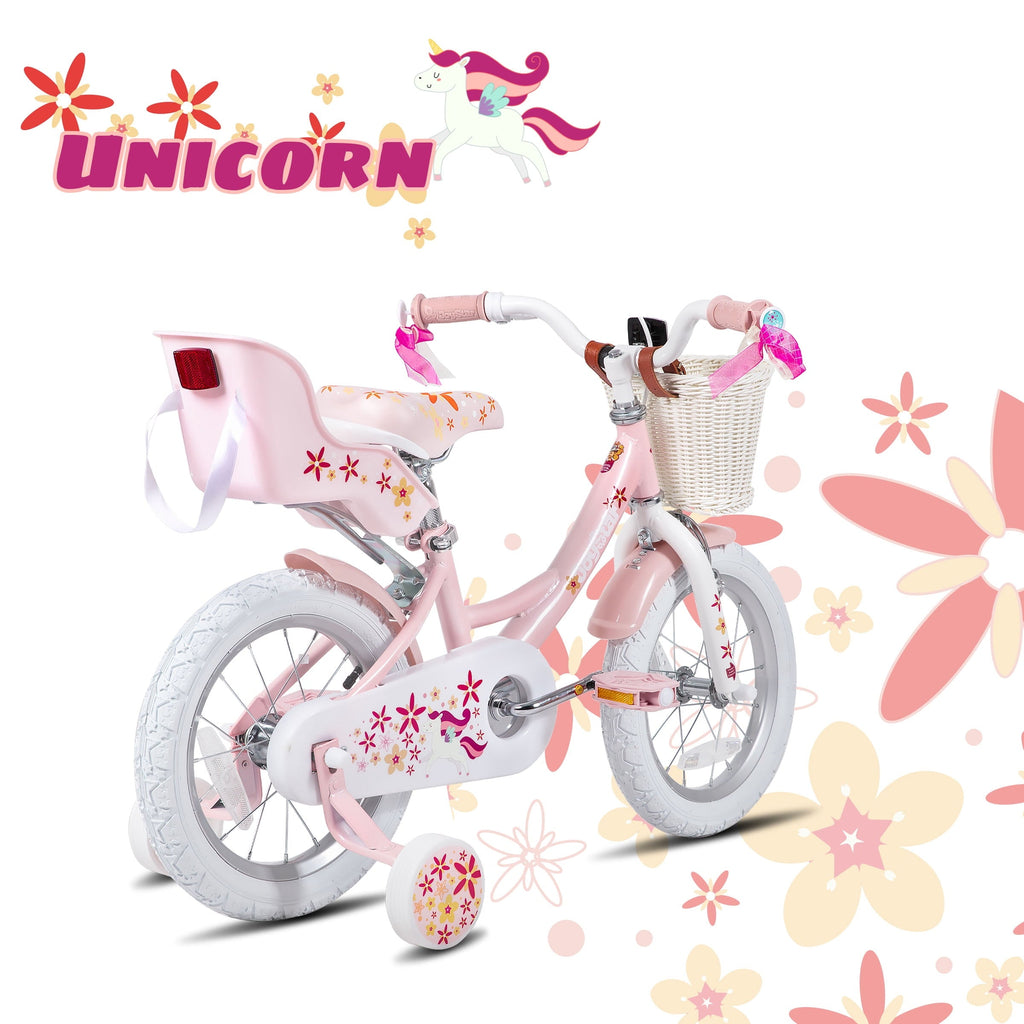 Joystar Unicorn 12inch Girls' Bike, Purple